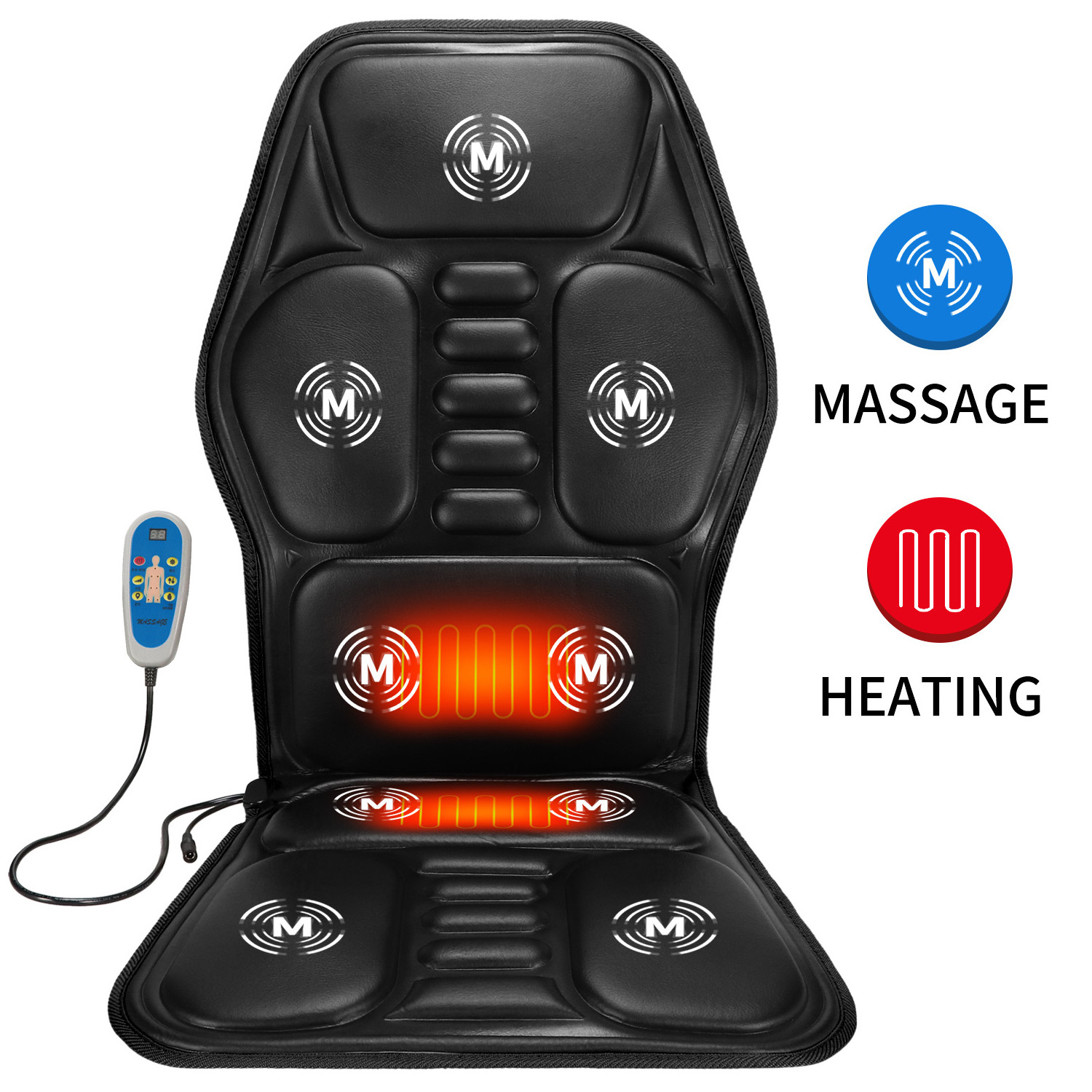 12V 24V body vibration fitness massager products back prostate massager electric heating massage beds