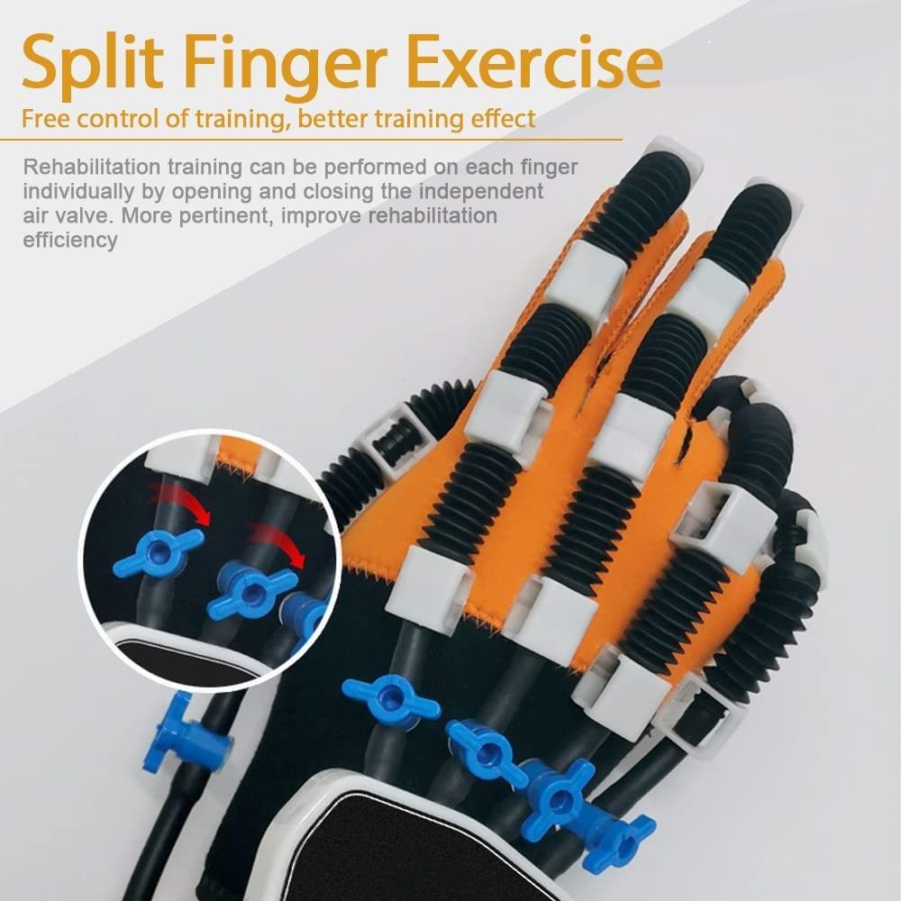 Rehabilitation Robot Glove Stroke Hemiplegia Training Equipment Hand Function Finger Exercise Machine Pneumatic Electric Devices