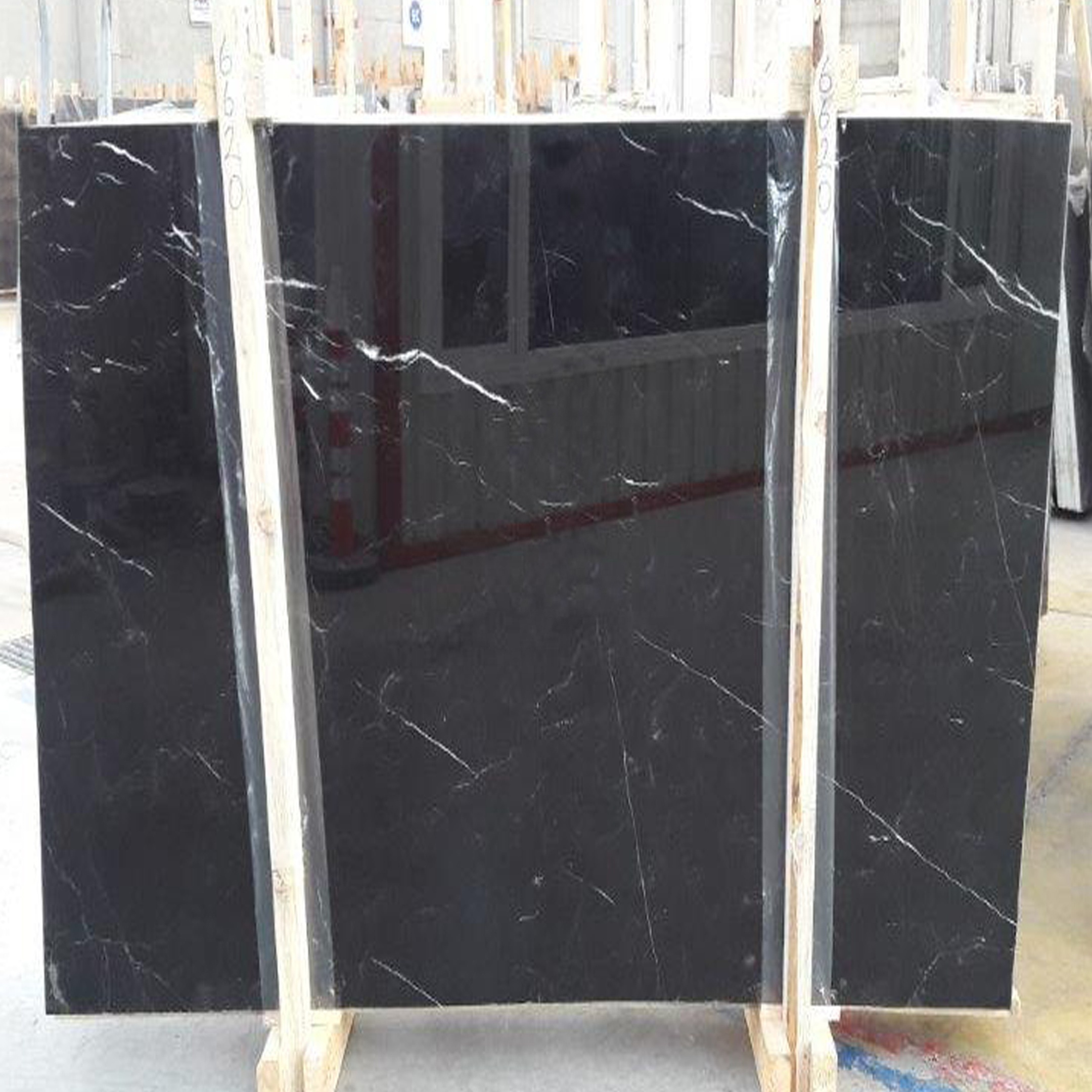 2024 Nero Marquina Black Marble Slab Polished Customized Wholesale Premium 2cm thick Floor&Wall Tiles Made in Turkey CEM-SLB-43