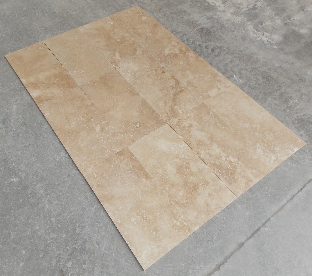 Classic Beige Travertine Tile Honed and Filled Made in Turkey Beige Travertine Stone Natural Travertine Marble Cut to size Tiles