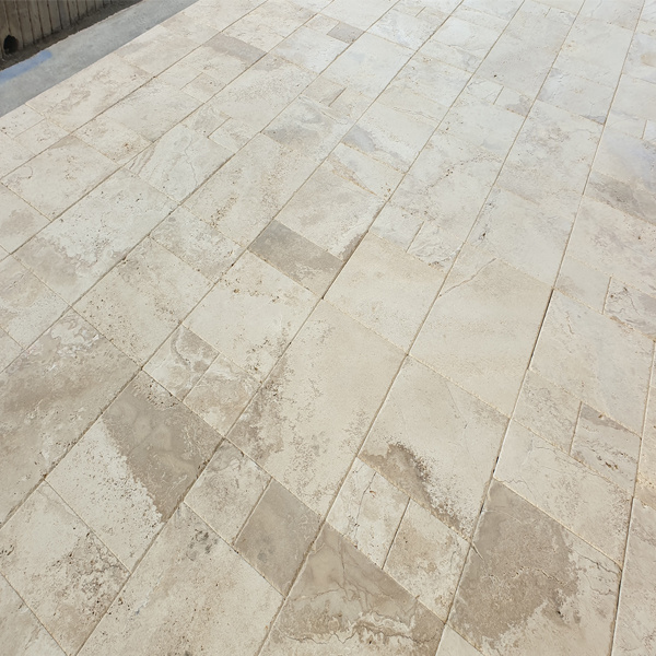 Premium Quality Navona Travertine Tumbled French Pattern Set Paver Tumbled from Turkey CEM-FPT-21