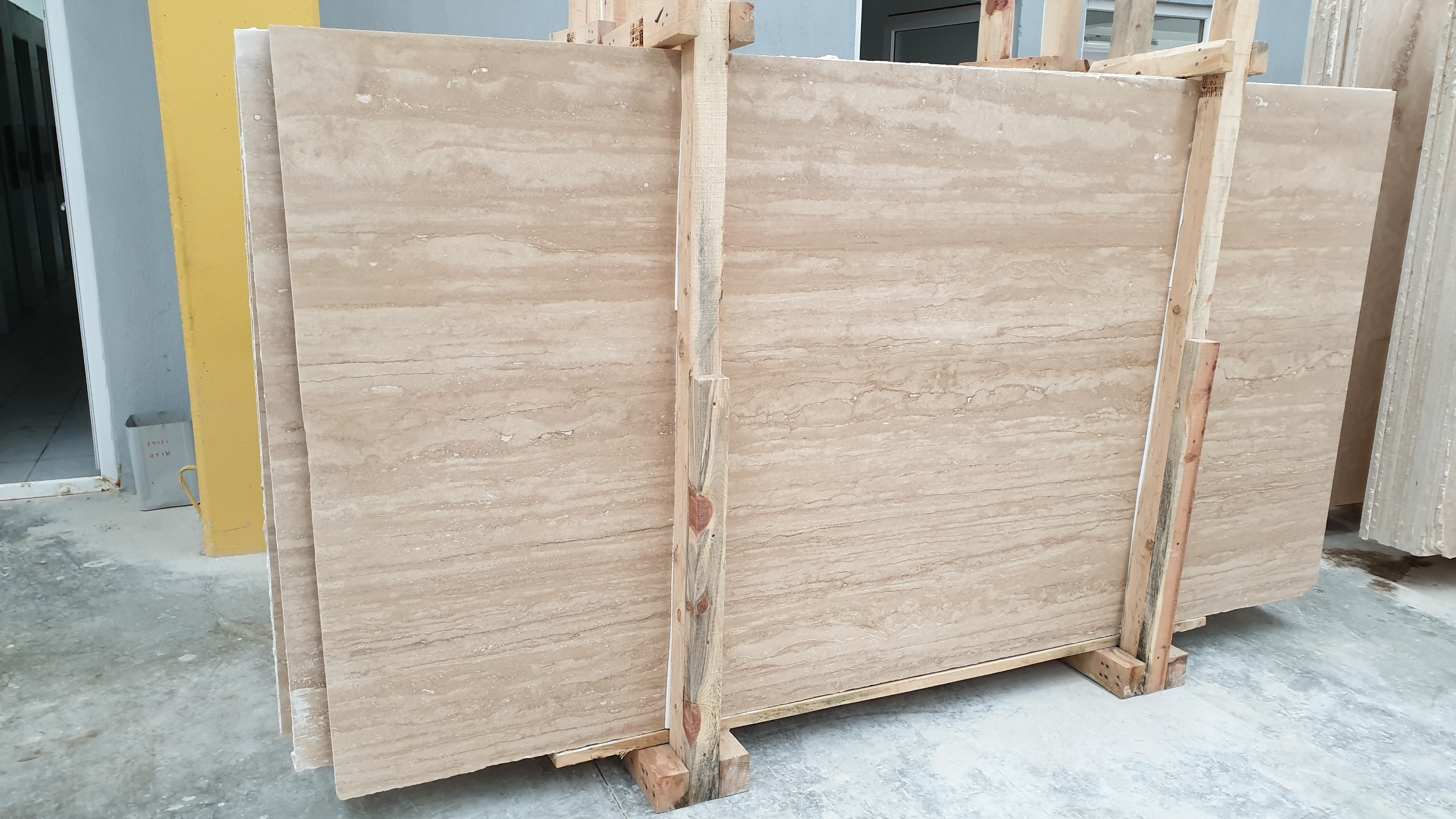 2024 Classic Travertine Vein Cut Made in Turkey cut to size CEM-SLB-02-02 Straight Natural Wood Veins Wall and Flooring Decors