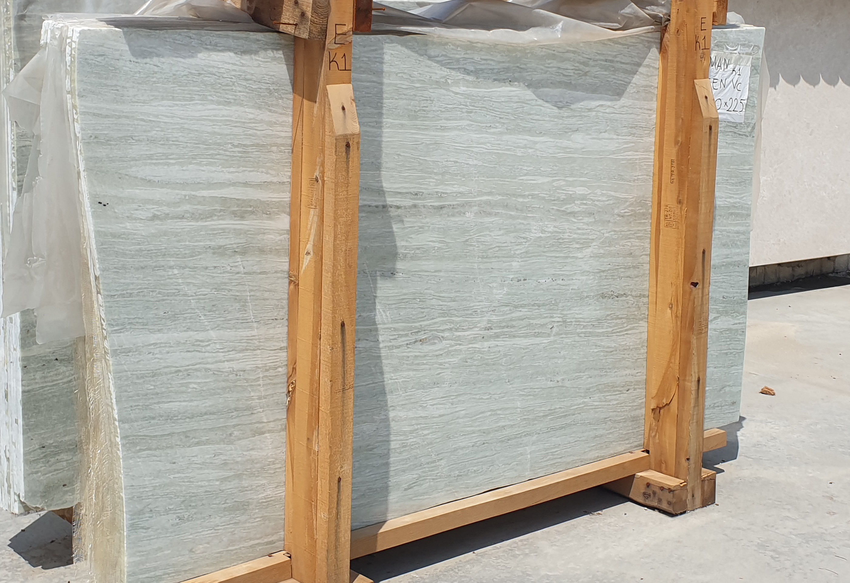 2023 Light Green Marble Vein Cut Slabs 2cm thickness Polished or Matte Honed Premium Top Level for Constructions Made in Turkey