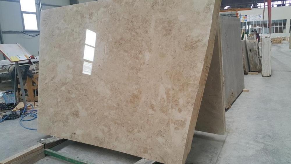 2023 Cappuccino Beige Marble Slabs Polished or Matt Honed Made in Turkey CEM-SLB-41 Natural Stone Slab Kitchen Countertop