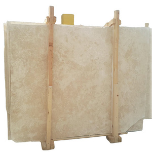 Ivory Light Travertine Slab Hot Sale Product Premium Quality Outdoor and Indoor Construction 2cm thick Made in Turkey CEM-SLB-01