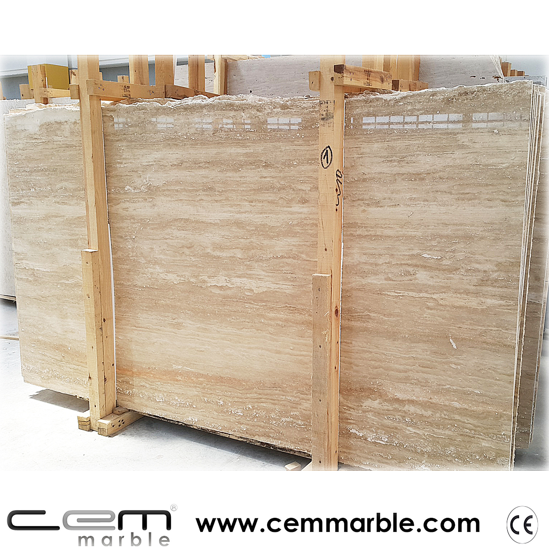 2024 Classic Travertine Vein Cut Made in Turkey cut to size CEM-SLB-02-02 Straight Natural Wood Veins Wall and Flooring Decors