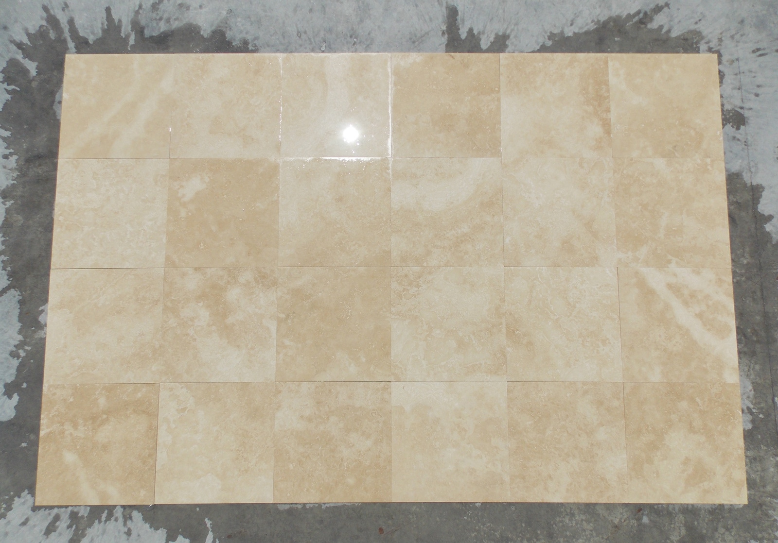 2024 Exterior Antique Tumbled  Beige Travertine Pavers cut to size Made in Turkey Factory CEM-FH-02 Premium Wholesale Floor Tile