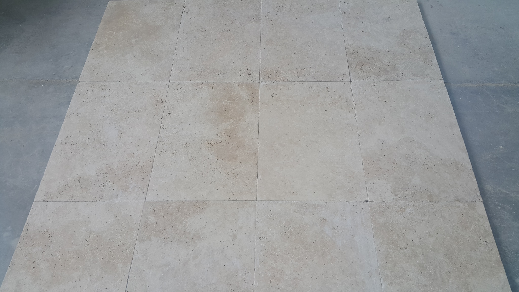 Light Ivory Travertine Turkey Classic Beige Travertine Cut to Size Tiles Cross Cut Unfilled and Tumbled Pavers