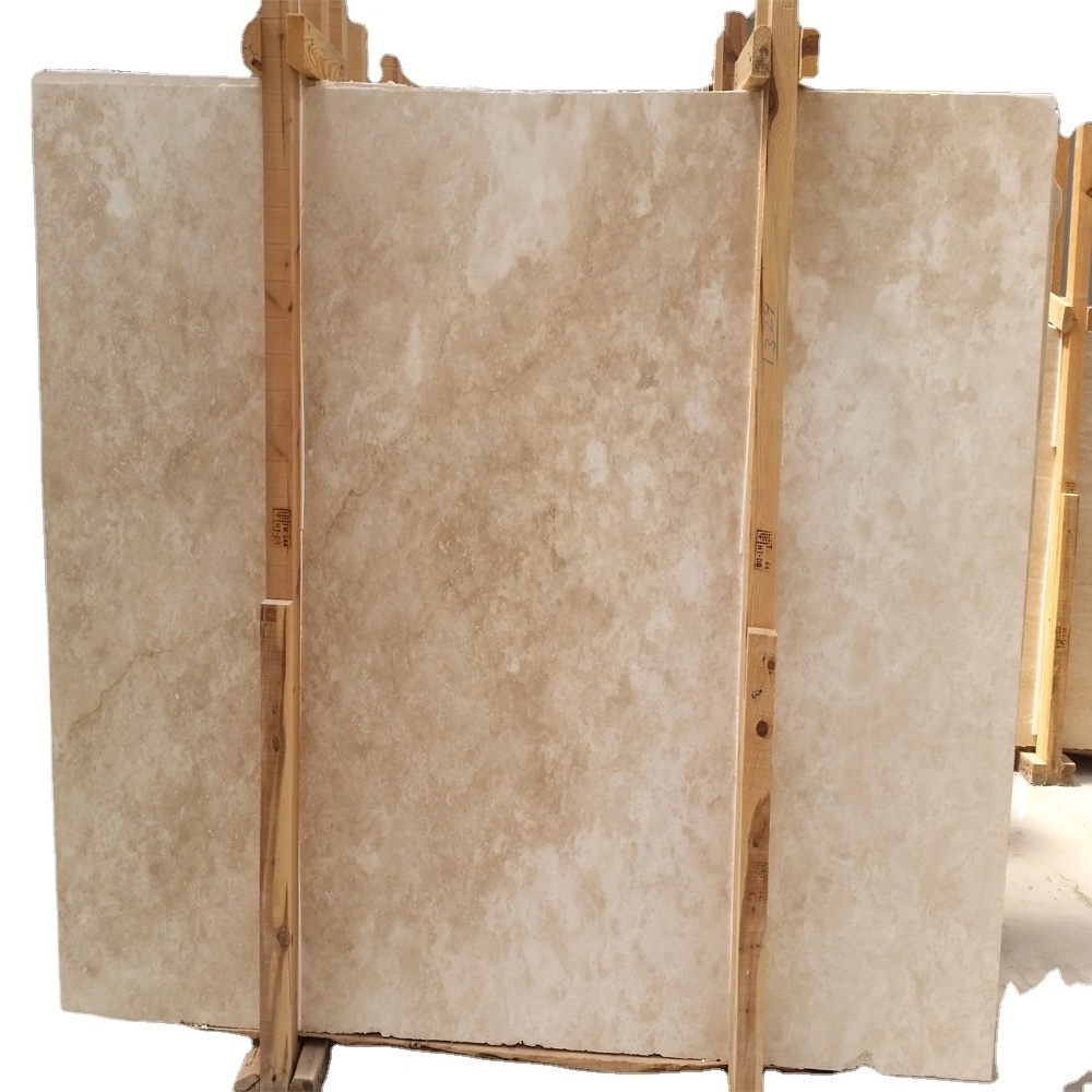 2024 Classic Travertine Slabs 2cm thickness Made in Turkey CEM-SLB-02-01 Best Quality Outdoor and Indoor Construction Projects