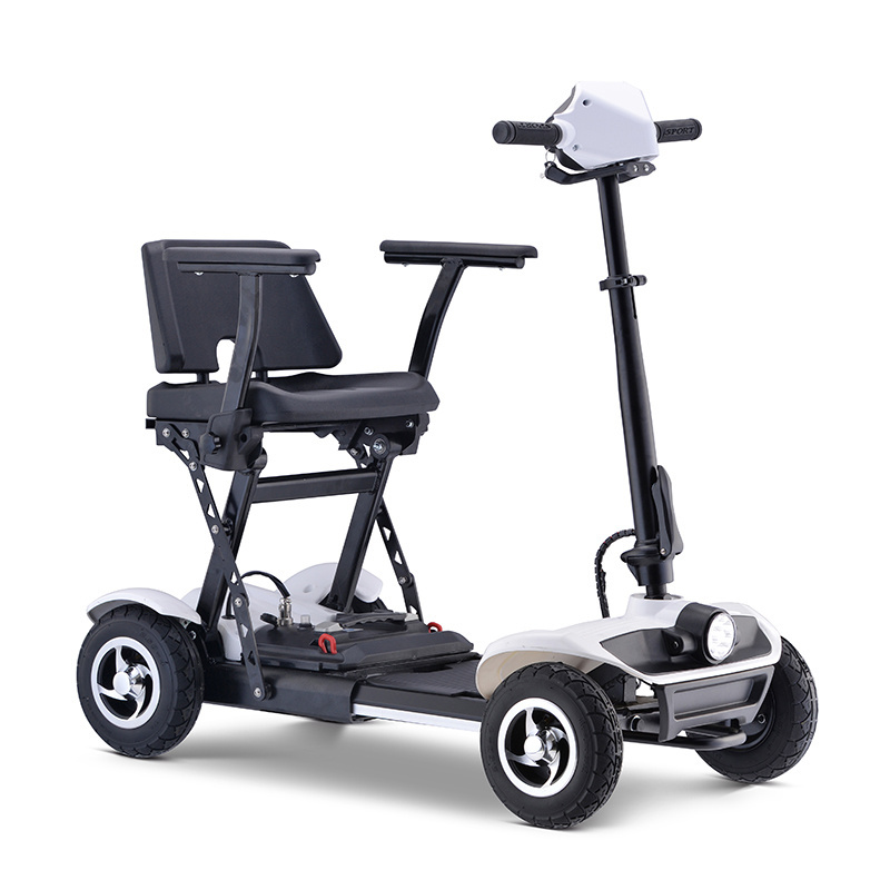 Wholesale lightweight 4 wheel Portable Handicapped Folding Mobility Scooter Elderly Foldable Medical Scooter For Disabled