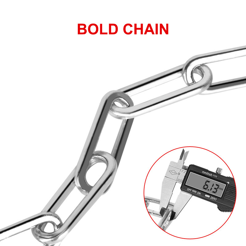 2022 Foldable Cycling Chain Security Folding Fat Bike Accessory Lightweight Motorcycle Lock Bicycle Lock