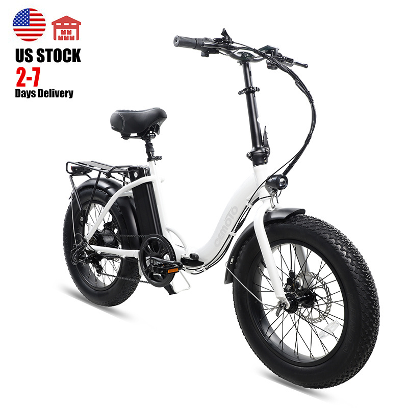 USA Warehouse Powerful 20 inch Fat Tire Folding E bike electric bicycle 48V 500W 750W Foldable Ebike Electric Bike For Adults