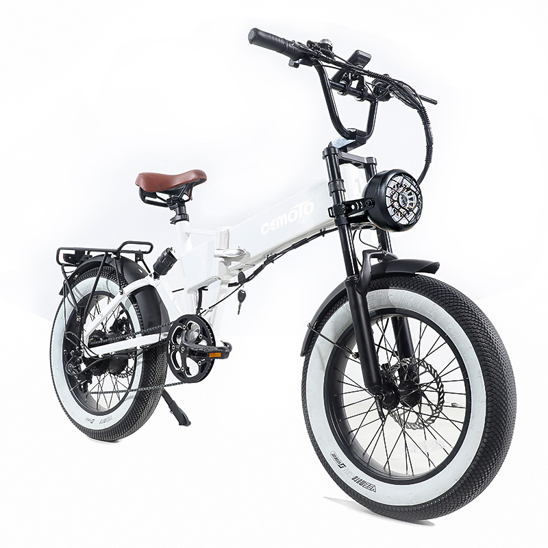 Custom Logo Powerful Full Suspension 48V 13Ah 750W Foldable Electric Bike Fastest 24 Inch Fat Tire 20 MPH Electric Bike