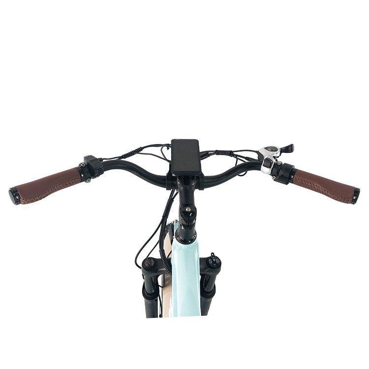 USA stock drop shipping step through fat tire 26*4inch bafang rear hub motor lithium battery front fork suspension ebike