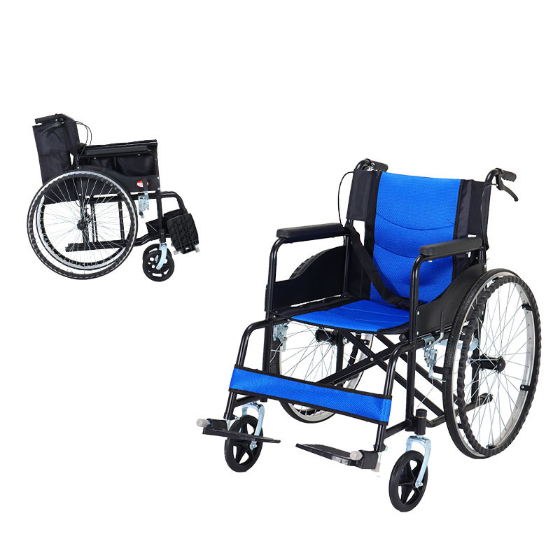 Wholesale lightweight foldable Portable Elderly Care Wheelchair Adjustable disability chairs with wheels