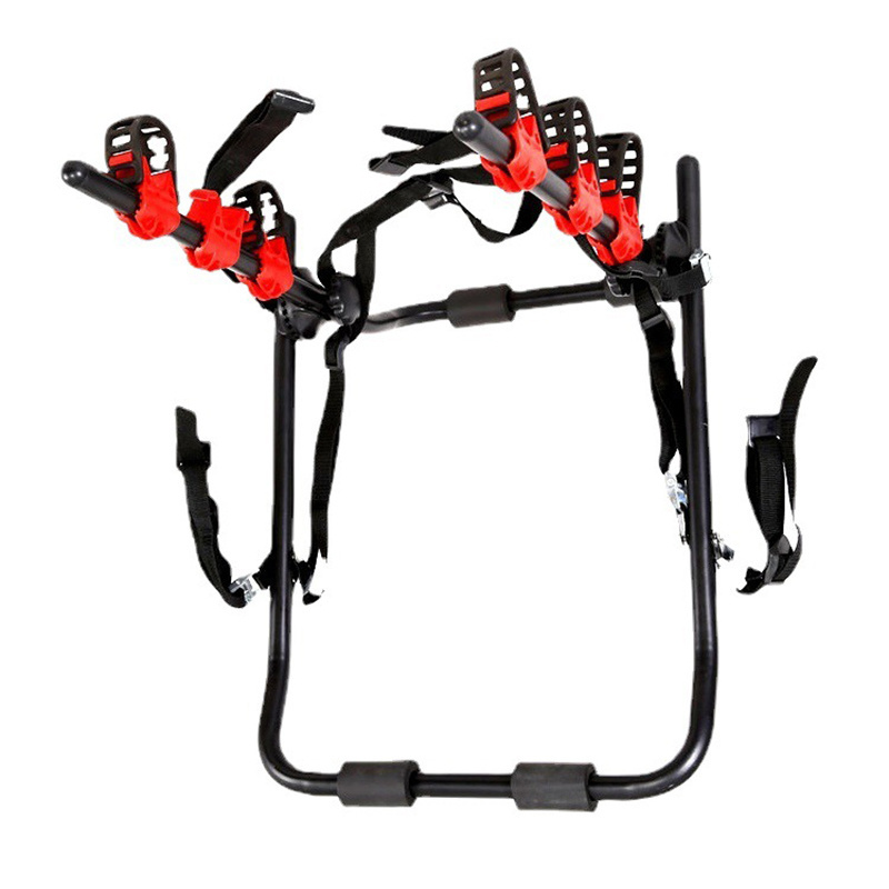 Bike Racks Rear Trunk Boot Mount 3 Bicycle Carrier Car Rack Portable 3 Bikes Trunk Mount Hatchback SUV or Car Sport Bicycle