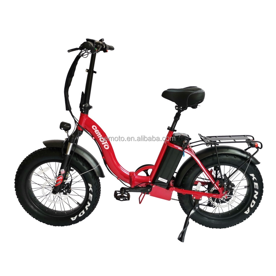 Fashion E-bicycle 48V 13Ah 500W 750W Hydraulic Disc Brake electric bike Cruiser Folding Women Step Fat Tire Electric Bike