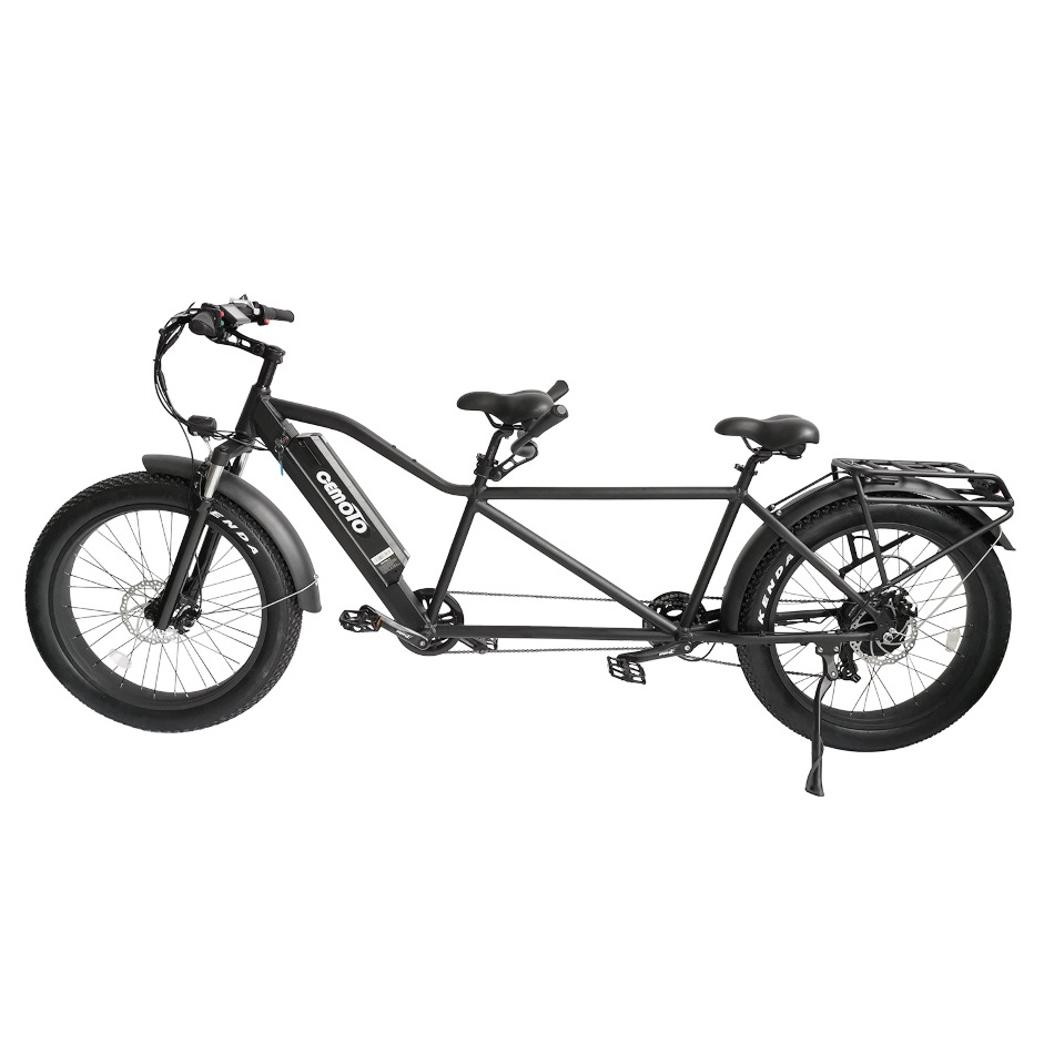 High Quality 500w 750w 1000w Twin Classic Tandem Adult  Bike 48v Litium Battery 7 Speed Fat Tire Electric Bicycle With Pedals