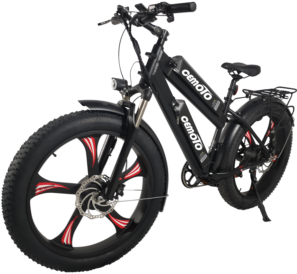 Super power E-bike Electric Bike 48V Dual Batteries Dual Motors 500W*2 7 Speed Gears 26 Inch Fat Tire Electric Bicycle