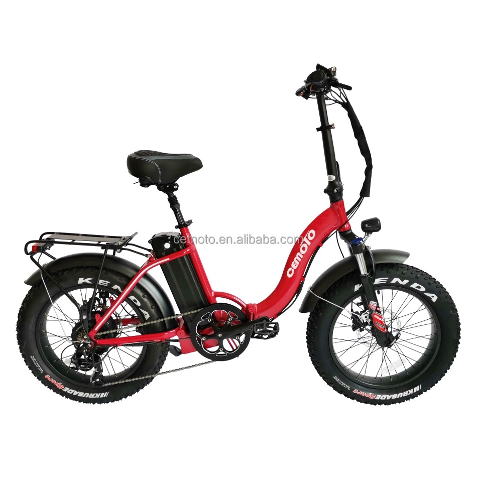 Fashion E-bicycle 48V 13Ah 500W 750W Hydraulic Disc Brake electric bike Cruiser Folding Women Step Fat Tire Electric Bike