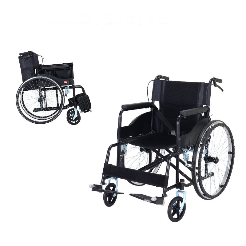 Wholesale lightweight foldable Portable Elderly Care Wheelchair Adjustable disability chairs with wheels