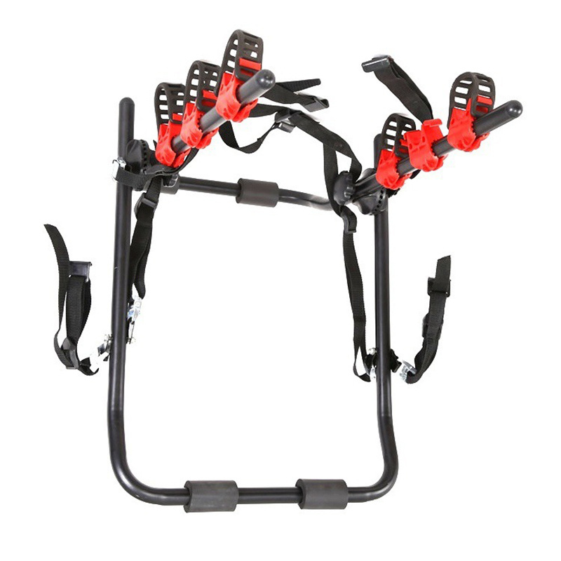 Bike Racks Rear Trunk Boot Mount 3 Bicycle Carrier Car Rack Portable 3 Bikes Trunk Mount Hatchback SUV or Car Sport Bicycle