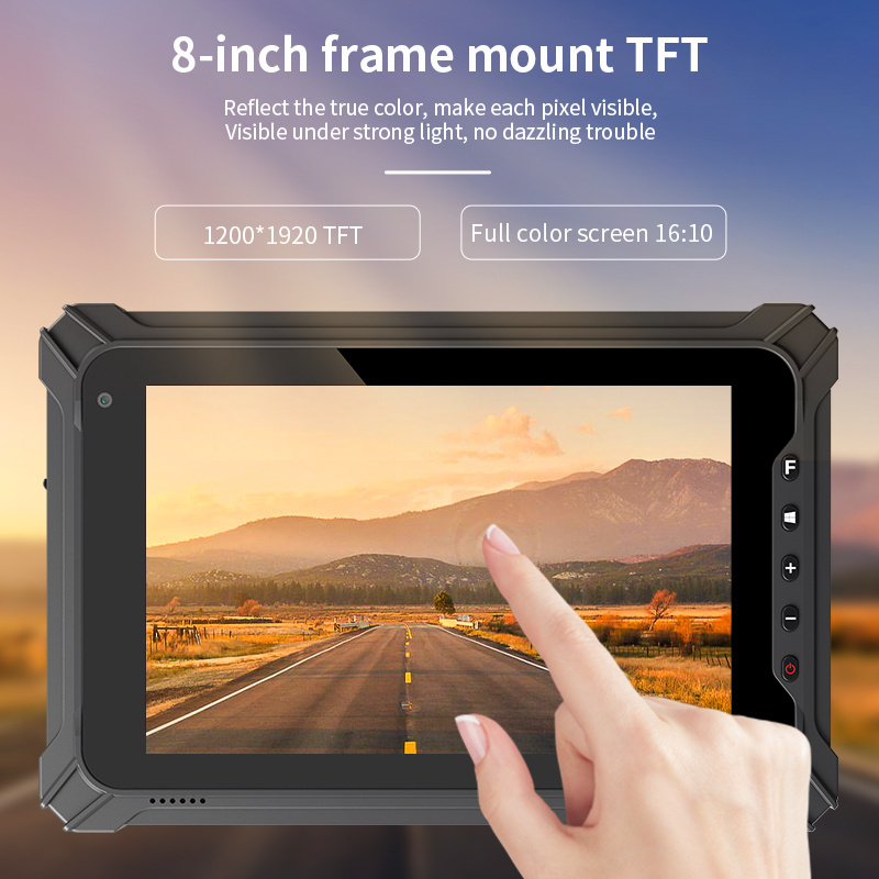 8 Inch With Nfc Rfid Type-C N5100 1920*1200 Waterproof Rugged Tablet For Windows 10