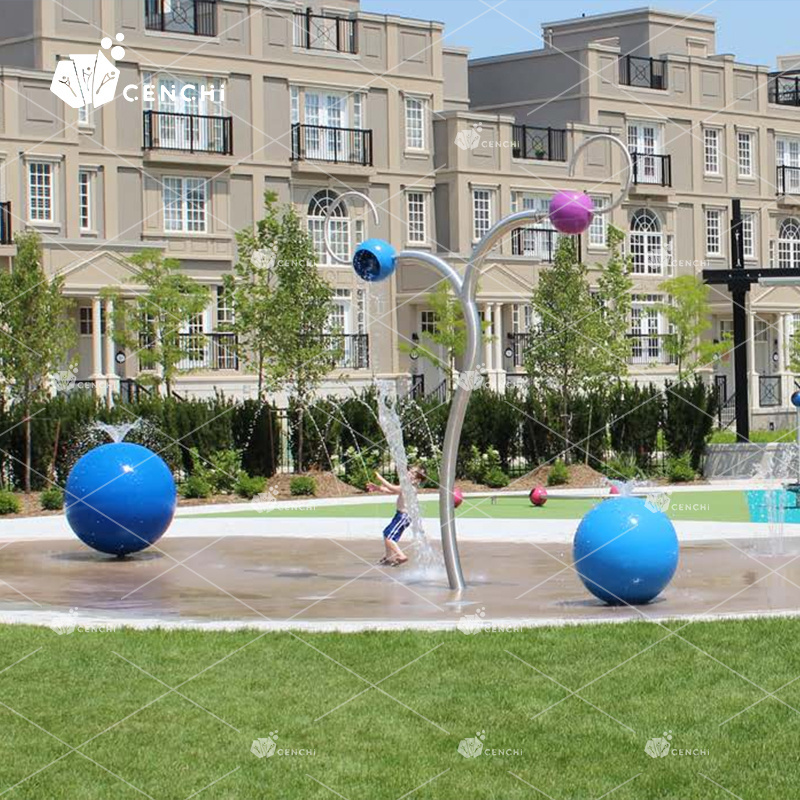 Cenchi funny water ball fountain the earth star residential splash pad cost water play home splash area