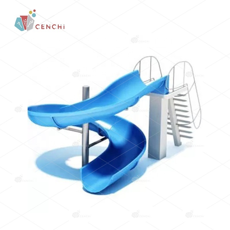 Cenchi backyard fiberglass pool slide outdoor commercial swimming club hotel spiral slides