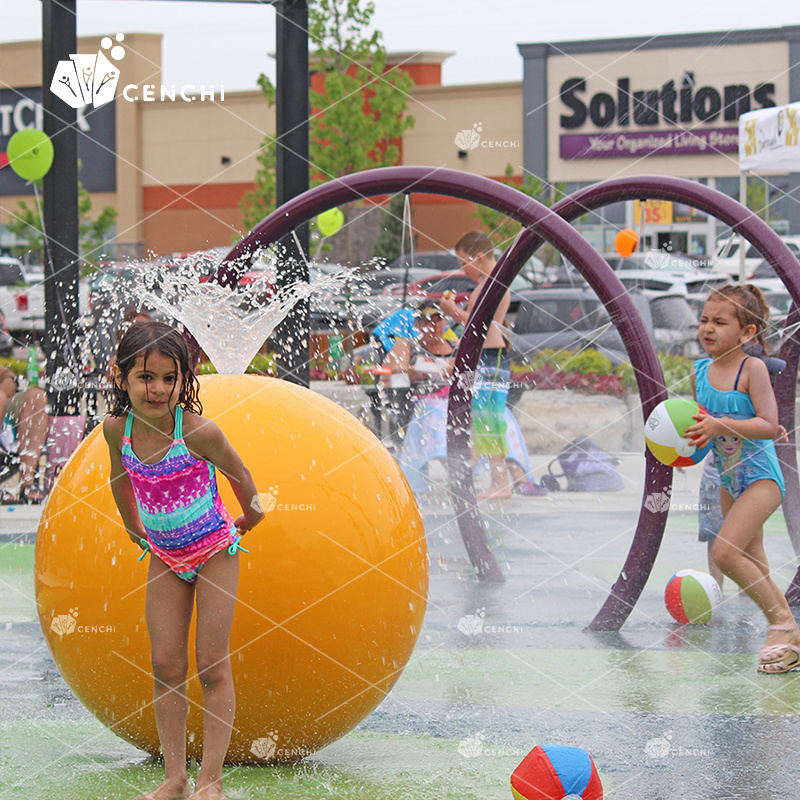 Cenchi funny water ball fountain the earth star residential splash pad cost water play home splash area