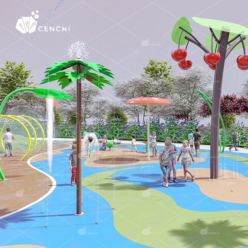 Cenchi outdoor city splash auqa play sprinklers hotel resort forest park cool splash pads water park equipment mini splash park