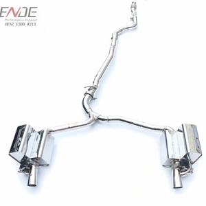 Full set electric valve catback cut out exhaust For Benz E300 E350 W212