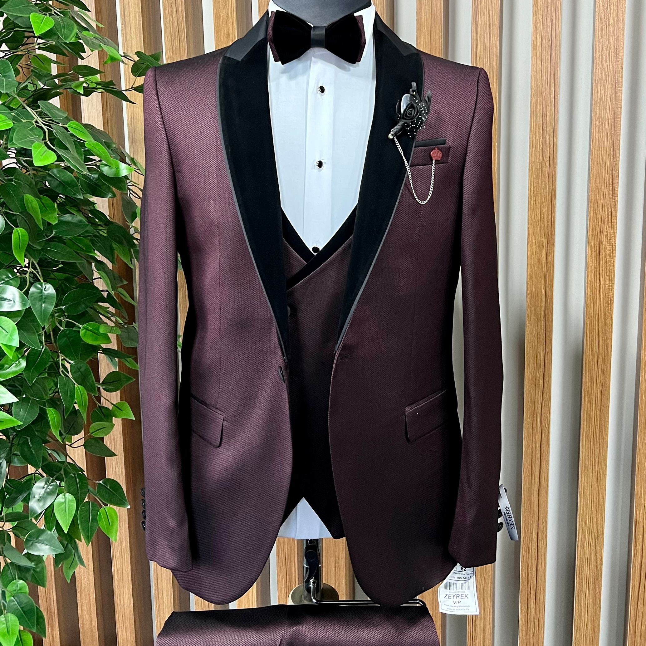 luxury Elite Elegant Custom Made Viscose And Polyester Fabric Men Suit Wedding Groom's & Business Suit For Men