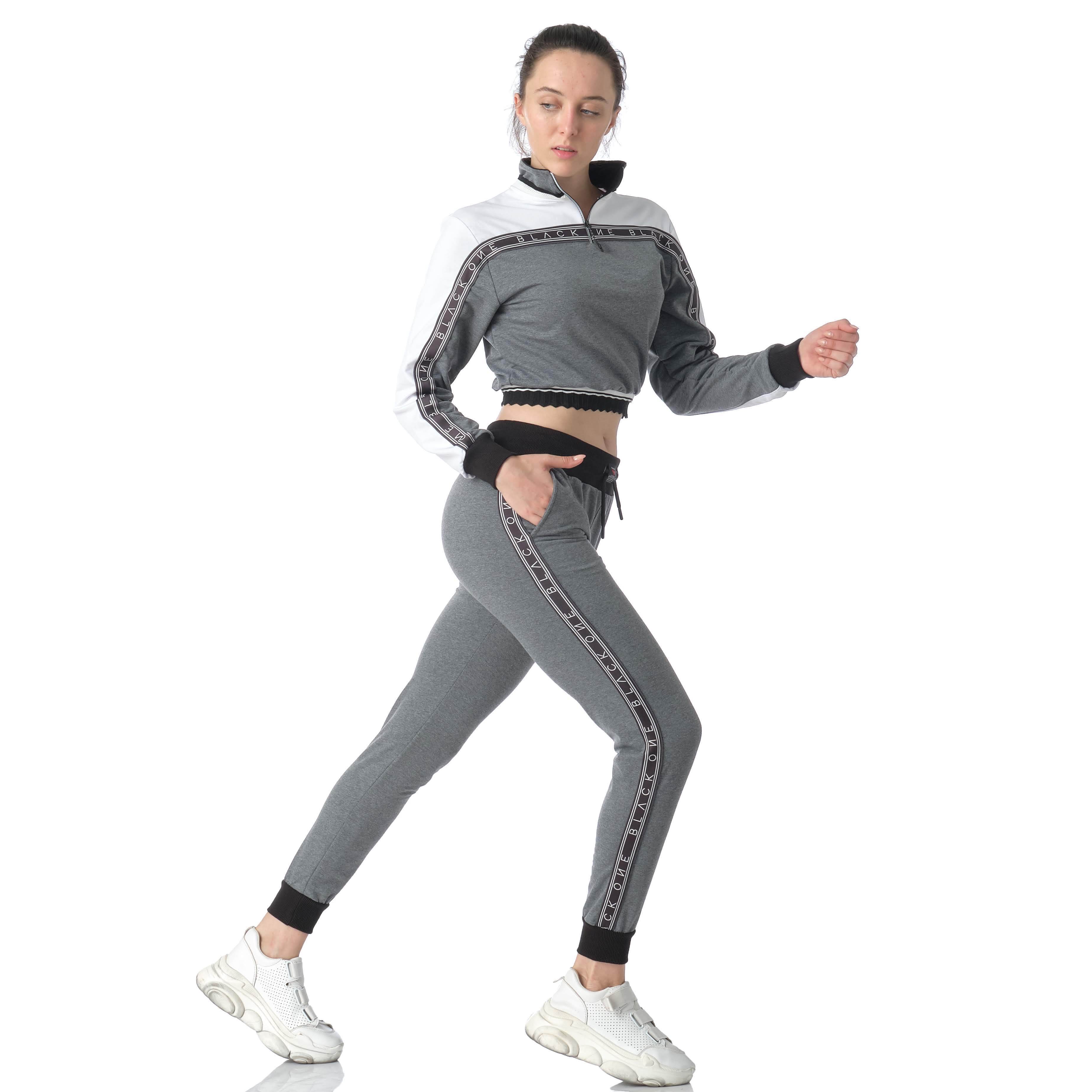 Best selling wholesale cheap High quality custom logo tracksuit blank velour tracksuit for women