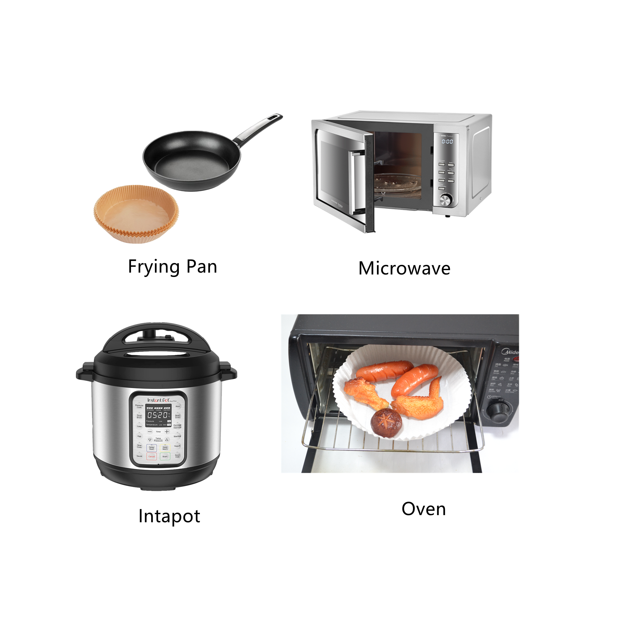 New Air Fryer Disposable Paper Rectangle Non Stick Air Fryer Liners Disposable Oil Proof Water Proof Baking Parchment paper