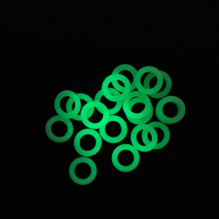 Outdoor Camping Accessories Night Fluorescent O-ring Luminous Warning Nail Ring Glow In The Dark Tent Pegs Silicone Circles