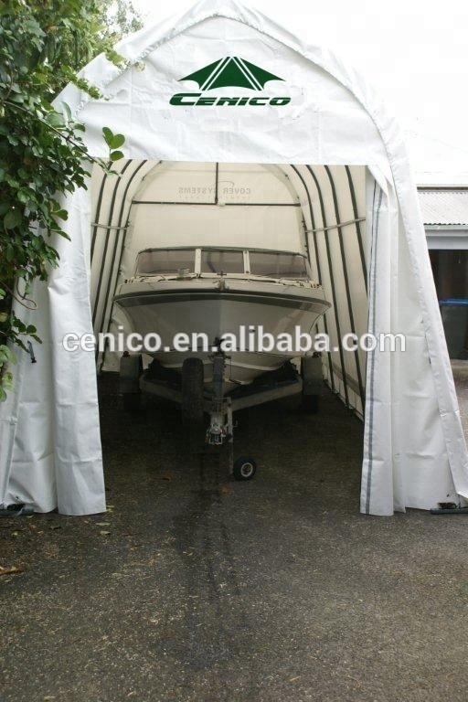 Classic Portable Car Shelter PVC Canopy with Metal Steel Plastic Wood Frame for Car Garage Multiple Application Carports