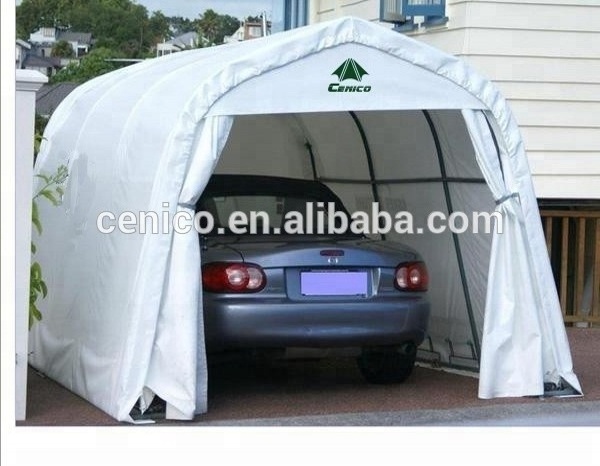 Classic Portable Car Shelter PVC Canopy with Metal Steel Plastic Wood Frame for Car Garage Multiple Application Carports