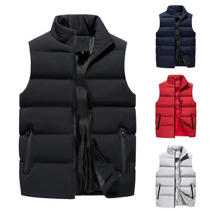 Hot Sale Winter Waistcoat Jackets Men Fashionable Puffer  Coat Utility fleece Men's Jackets men's vest