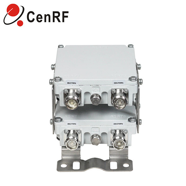 4.3-10 Female Combiner Low Insertion Loss RF Passive Combiner Communications Double Unit RF Signal Combiner