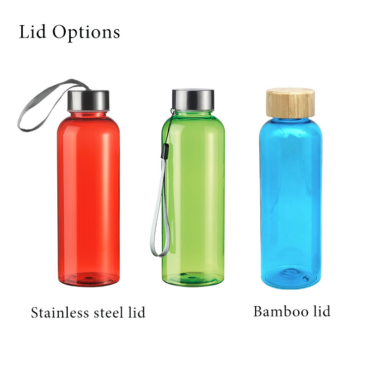 Time marker BPA FREE wholesale 1000 Ml Cute Korean transparent Plastic Water Bottle with Logo