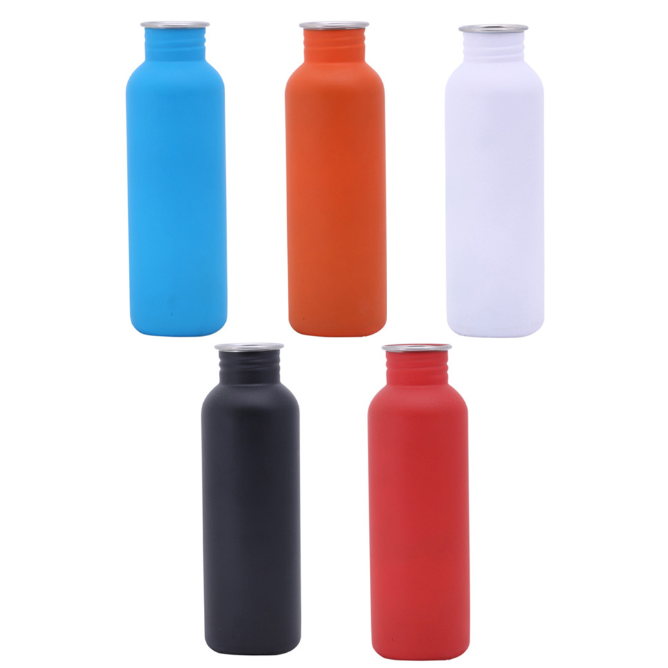 2022 custom private label 350ml 500ml 750ml water bottle sipper single wall stainless steel water bottle