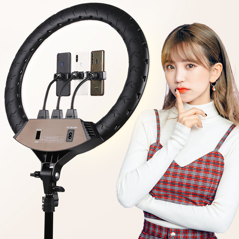 Tik Tok Ring light ,Phone Ring Light Rechargeable Camera Selfie Ring Circle LED Light photography 22inch