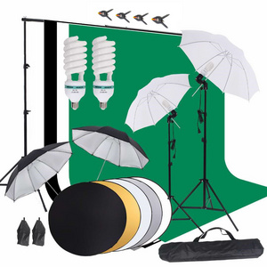 Factory Wholesale Backdrops For Photography Studio 11 in One Set Soft Box Photography Light Kit Photo Studio Accessories