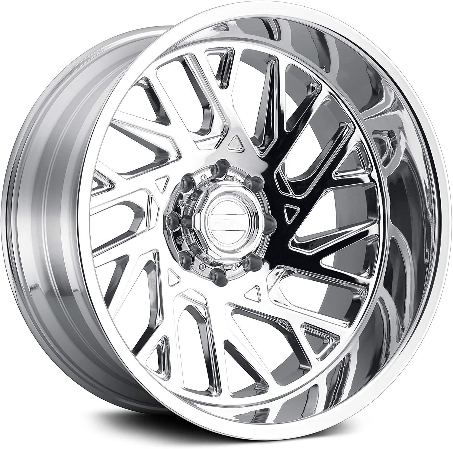 China custom lightweight polished 22x10 24x10 24x12 24x14 26x12 26x14 26x16 28x16 30x16 forged big truck wheels