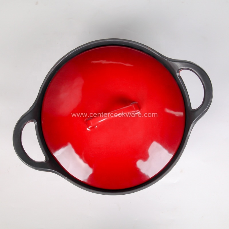 wholesale cookware cooking outdoor Camping Enamel cast iron camp dutch oven stew pot