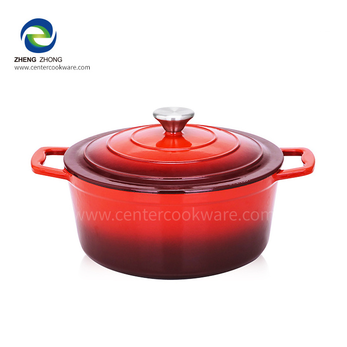 7pcs Enamel Cast Iron Cookware cooking pot set Non Stick kitchen ware casseroles