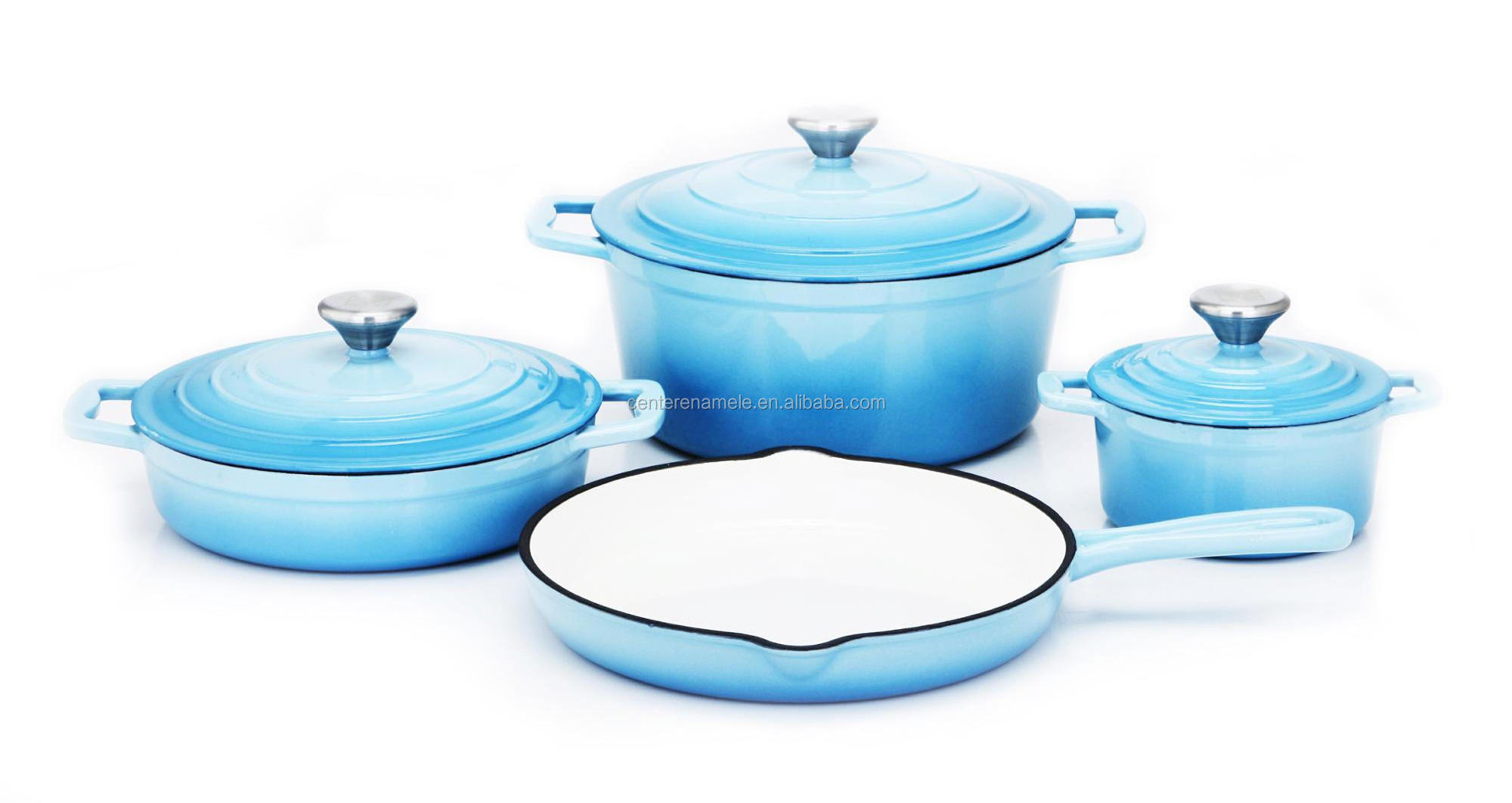 private label factory price Tableware baking Enamel cast iron cookware cooking stew pot Dutch Oven Casseroles cocotte Set