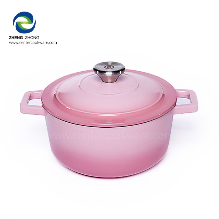 Factory supply wholesale Tableware Cookware Round french Oven Enameled Casseroles Cast Iron Dutch Oven boiler soup cook pot