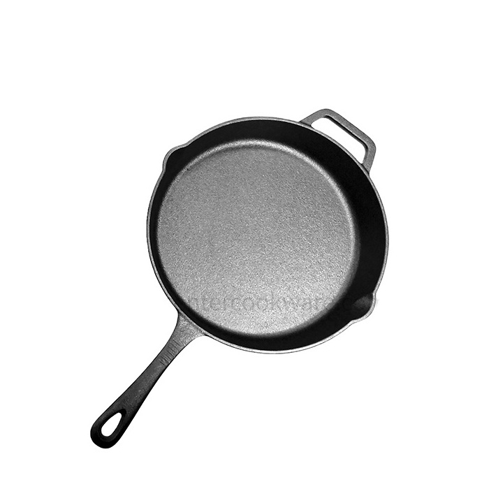 Hot Selling Enamel iron cast skillet pan for Home Cooking Set cookware